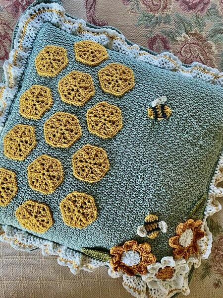 Riley Blake Designs Kristen Clay Honeybee Pillow Crochet Pattern