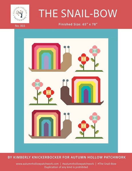 Riley Blake Designs Autumn Hollow Patchwork The Snail-Bow Quilt Pattern
