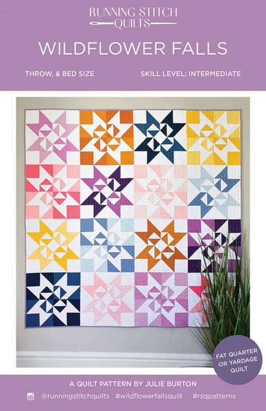Riley Blake Designs Running Stitch Quilts Wildflower Falls Quilt Pattern