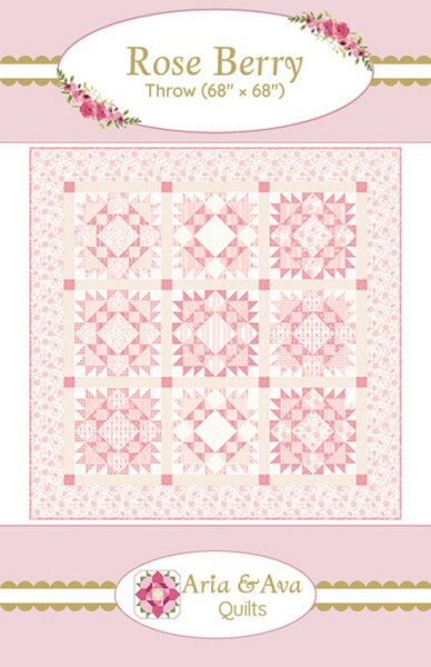 Riley Blake Designs Aria & Ava Quilts Rose Berry Quilt Pattern