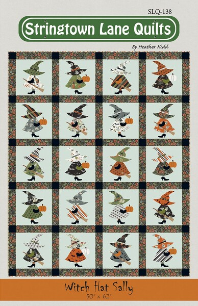 Riley Blake Designs Stringtown Lane Quilts Witch Hat Sally Quilt Pattern