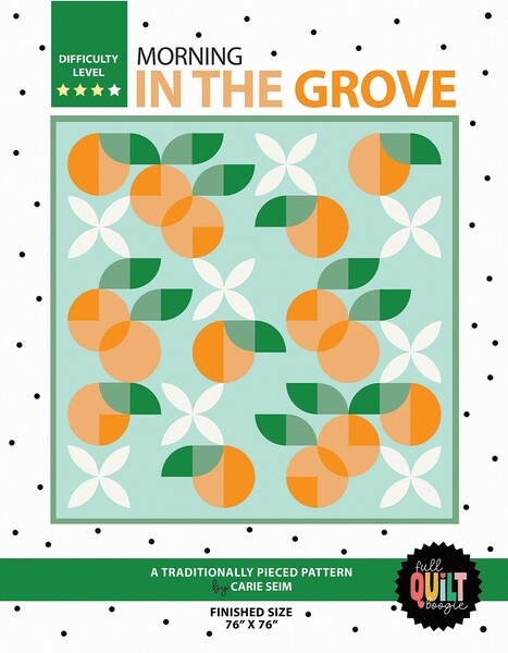 Riley Blake Designs Full Quilt Boogie Morning in the Grove Quilt Pattern