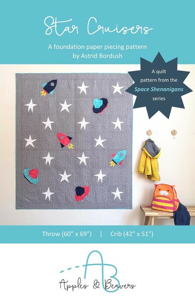 Riley Blake Designs Apples & Beavers Star Cruisers Quilt Pattern