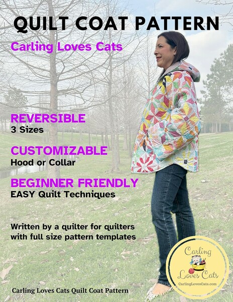 Riley Blake Designs Carling Loves Cats Quilt Coat Pattern