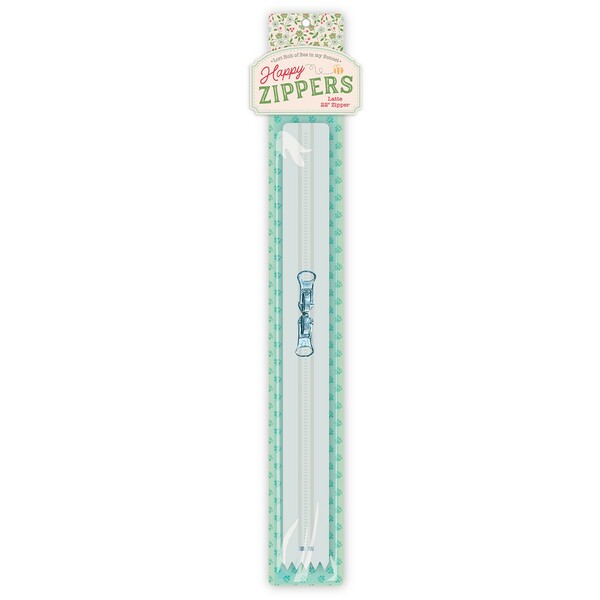 Riley Blake Designs Lori Holt 22in Happy Zipper Latte