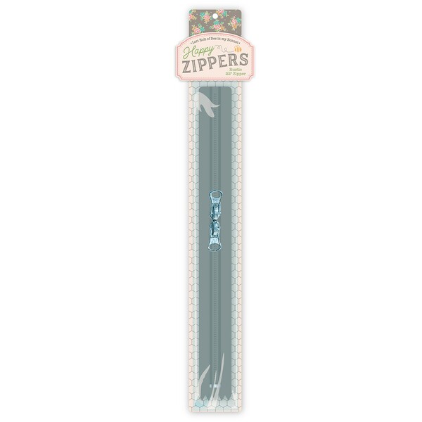 Riley Blake Designs Lori Holt 22in Happy Zipper Rustic