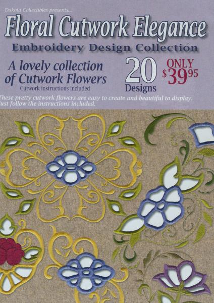 Dakota Collectibles 970377 Floral Cutwork Elegance Embroidery Designs ...