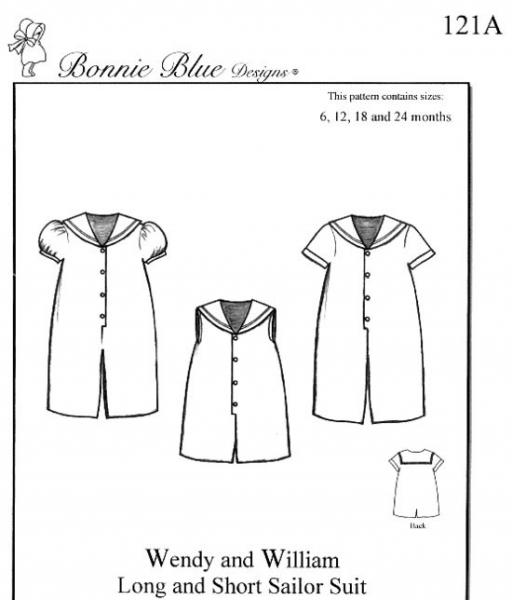 Bonnie Blue BBDP121 Wendy and William Sz  3-5yrs