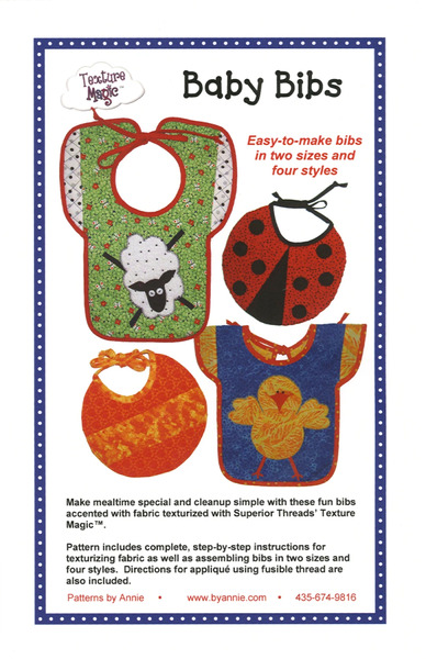 ByAnnie PBA116 Baby Bibs Sewing Pattern