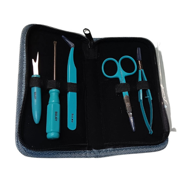 Sulky 999 Embroidery Tool Kit: Scissors, Tweezers, Ripper, Screw Driver