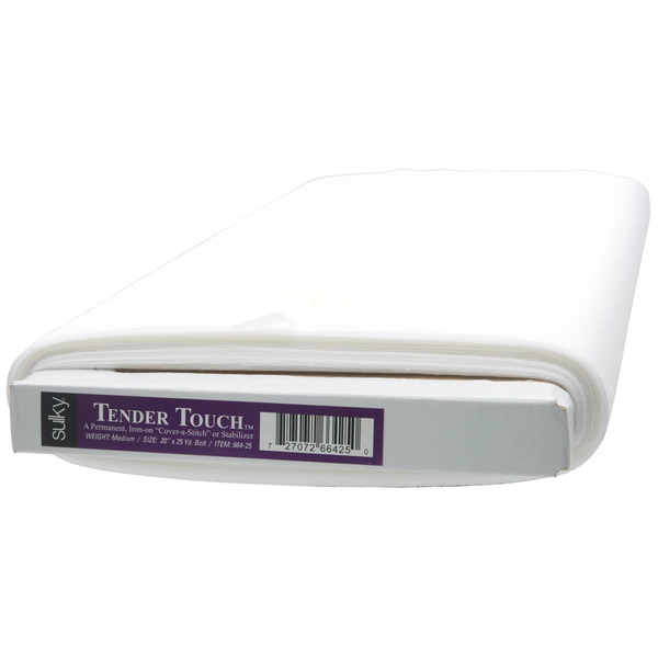 Sulky 664-25 Tender Touch Lightweight Fusible Stabilizer 20"x25Yd Bolt