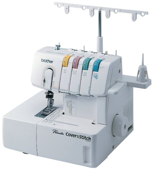 30696: Brother 2340CV Demo 2&3 Needle, 1/8 & 1/4", 3 & 6mm Wide Cover Stitch