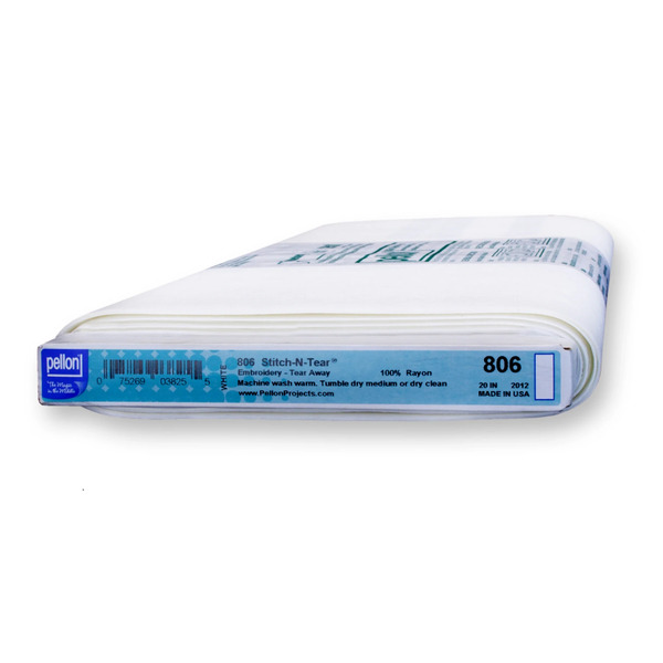Pellon 806 Stitch N Tear Tearaway Stabilizer 20in x 30yds Bolt White