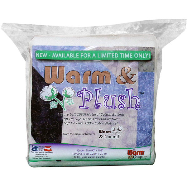 Warm Company Warm & Plush Cotton Batting Queen Size 90"X108"