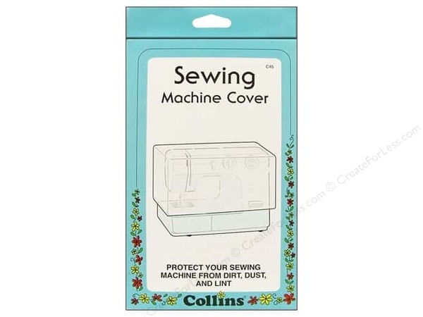 Collins 45C Sewing Machine Dust Cover Clear 9in H x 15 1/2in W x 5 1/2in D