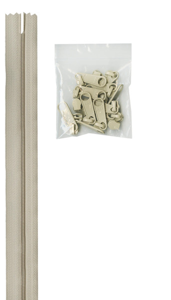 ByAnnie ZIPYD-130 Zippers by the yard-Natural