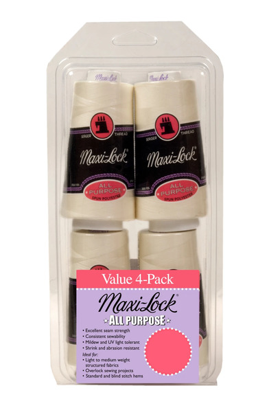 83110: A&E Maxi Lock ML523 Value Pack of 4 Cones x 3000 Yards Eggshell Color