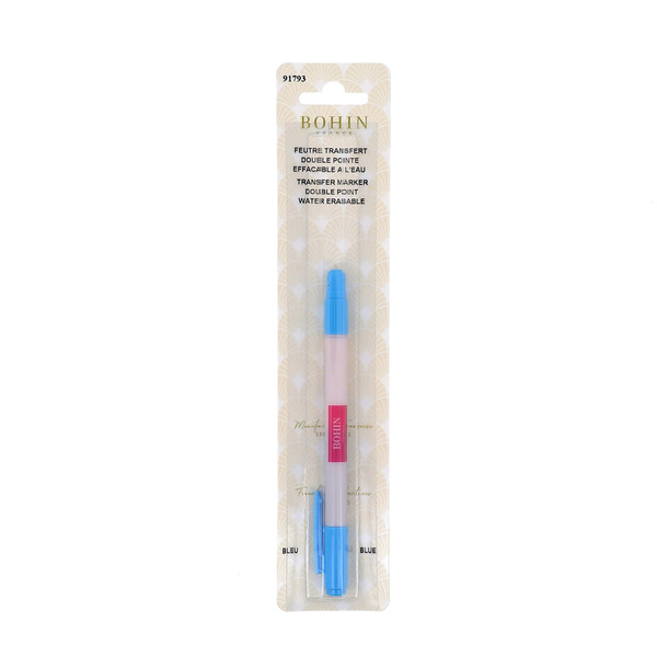 Bohin 91793 Water Soluble Transfer Pen - Blue