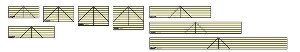 84329: Westalee WT-SR Westalee Straight Rulers 20 Sizes To Choose From 1-1/2 x 4" to 3 x 18"