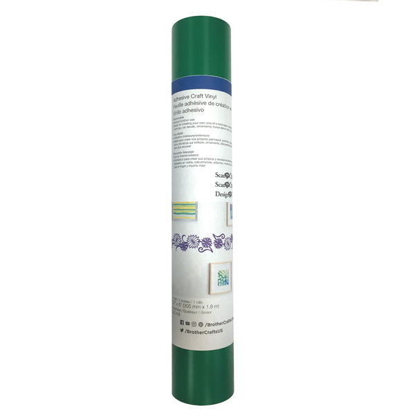 90236: Brother CAVINYLGR 6 FT Roll Green Vinyl- for New Scan N Cut SDX225 SDX230D Roll Feeder