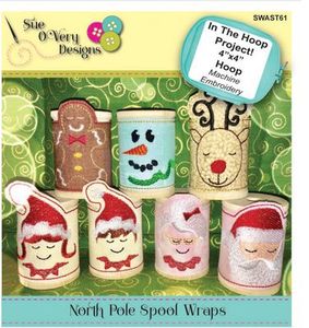 Sue O'Very Designs North Pole Spool Wraps CD