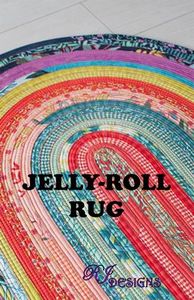 91004: R.J.Designs RJD100 Jelly Roll Rug Pattern 30in x 44in by Roma Lambson
