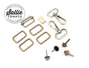 Sallie Tomato LST109SA, Daphne Antique Brass Hardware Kit