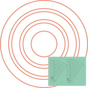 91647: Westalee WT-COQ-SET1: 2" - 12" Circles on Quilts 2 Piece Templates Set