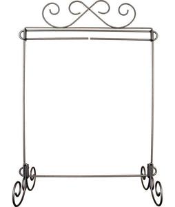 91666: Ackfeld 87742 Scroll Single Wire Display Stand Charcoal