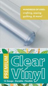 C&T CT20301, Premium Clear Vinyl Roll 16 Inch x 1.5 Yards, 12 Gauge