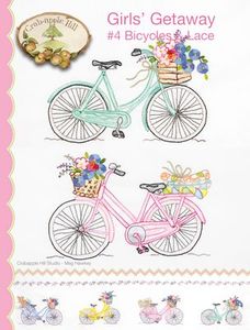 Crabapple Hill Studios CAH2556 Girls' Getaway No.4 Bicycles & Lace