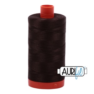 Aurifil Cotton MK50SC6-5024 50wt 1422 yds Dk Brown