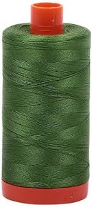 Aurifil Cotton 5018 50wt 1422 yds Grass Green