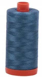 Aurifil Cotton 4644 50wt 1422 yds Smoke Blue