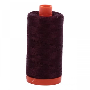 Aurifil Cotton 2465 50wt 1422 yds Very Dark Brown