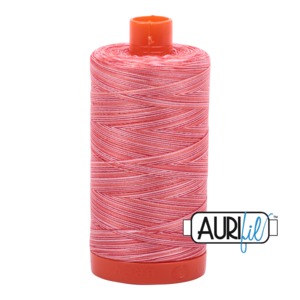 Aurifil Cotton MK50SC6-4668 50wt 1422 yds Variegated Spotted Pinks