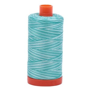 Aurifil Cotton 4654 50wt 1422 yds Variegated Sea Mist