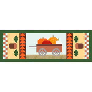 Riley Blake TR19-12 Give Thanks, 2019 Table Runner Kit of the Month Program - Give Thanks - 16" x 42"