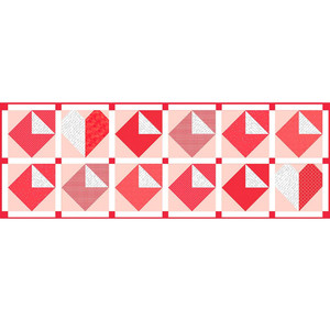 Riley Blake TR19-12, LoveNotes 2019 Table Runner Kit of the Month Program - Love Notes - 18" x 52"