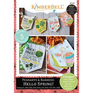 Kimberbell KD582 Pennants & Banners: Hello Spring!