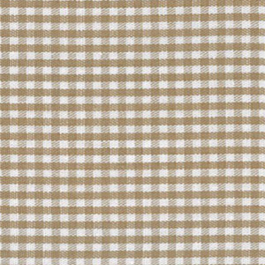 Fabric Finders British Tan Gingham Fabric – 1/16″