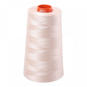 Aurifil A6050-2000 Mako Cotton Thread 50wt 6452yd Cone Light Sand