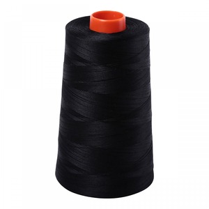 Aurifil A6050-2692 Mako Cotton Thread 50wt 6452yd Cone Black
