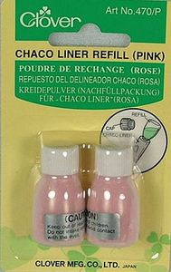 59141: Clover CL470/p Chaco Liner Chalk Pencil Powder Refills Pink