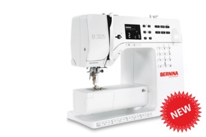 Bernina B325, Computer Sewing Machine, 23 Decorative Stitches, 1-Step Buttonhole, Needle Threader, Speed Limit Control, Ext Table, LED Lighting, 900SPM