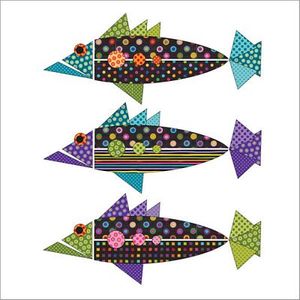 Urban Elementz UEA1209S Origami Fish Dotz Set-Applique