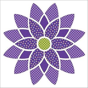 Urban Elementz UEA1188 Mandala Dotz Purple - Applique