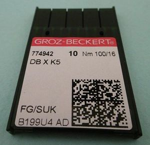 93723: Groz-Beckert DBXK5 GROZ-EMB16BP Ball Point Commercial Embroidery Machine Needles GB Emb Size 16BP