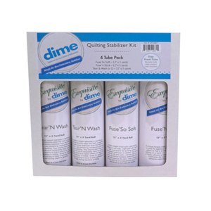 DIME QSTABKIT Tear N Wash, Fuse So Soft, Fuse N TearStabilizer Kit