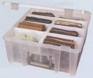 42515: ArtBin 0971A Super Satchel Double Deep, Translucent Storage Tote